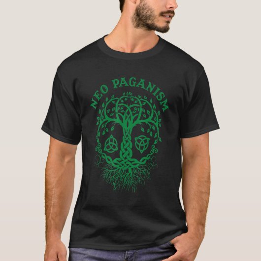 Witchcraft Wiccan Pagan Tree Of Life 21 T-shirt (Voorkant)