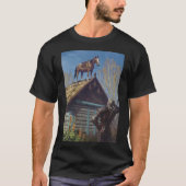 Witcher 3 Roach Graphic, Roach op het Poster T-shirt (Voorkant)