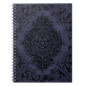 Witchery Flourish | Dusty Paars Fantasy Pentacle Notitieboek (Voorkant)