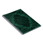 Witchery Flourish | Emerald Green Fantasy Pentacle Notitieboek (Rechterzijde)