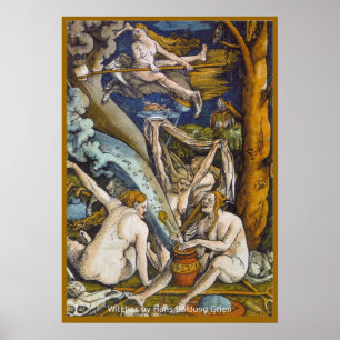 Witches afdrukken poster