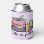 Witches alsjeblieft | Voor boekenoverloop | Librar Blikjeskoeler (Blikje Achterkant)