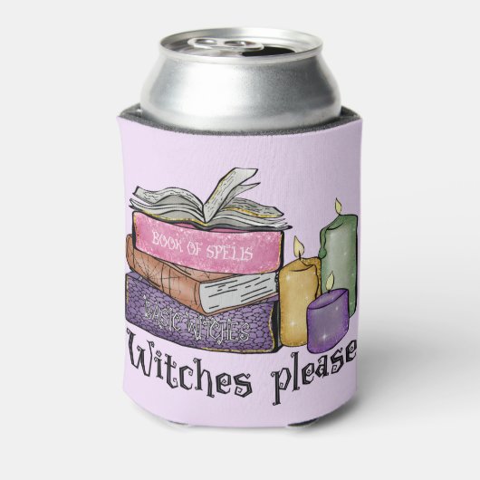 Witches alsjeblieft | Voor boekenoverloop | Librar Blikjeskoeler (Blikje Achterkant)