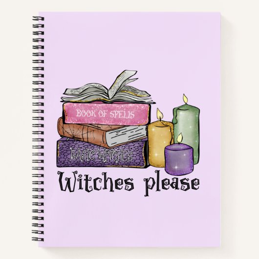 Witches alsjeblieft | Voor boekenoverloop | Librar Notitieboek (Voorkant)