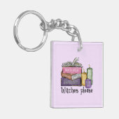 Witches alsjeblieft | Voor boekenoverloop | Librar Sleutelhanger (Voorkant Links)