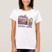 Witches alsjeblieft | Voor boekenoverloop | Librar T-shirt (Voorkant)