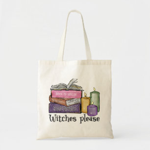 Witches alsjeblieft Voor boekenoverloop Librar Tote Bag