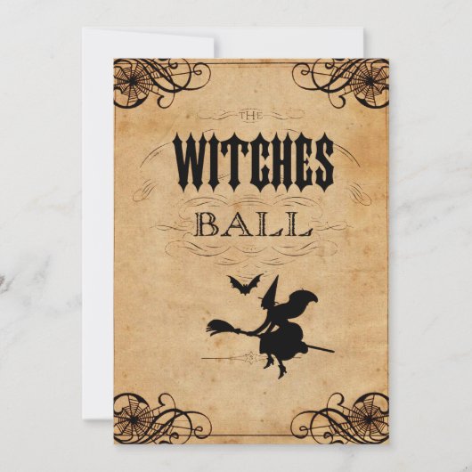 Witches Ball Uitnodiging (Voorkant)