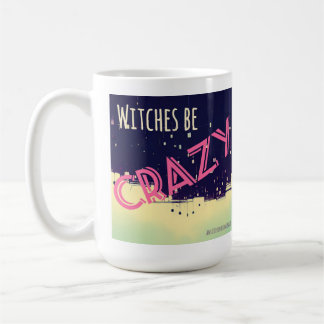 Witches Be Crazy (pink) mug Koffiemok