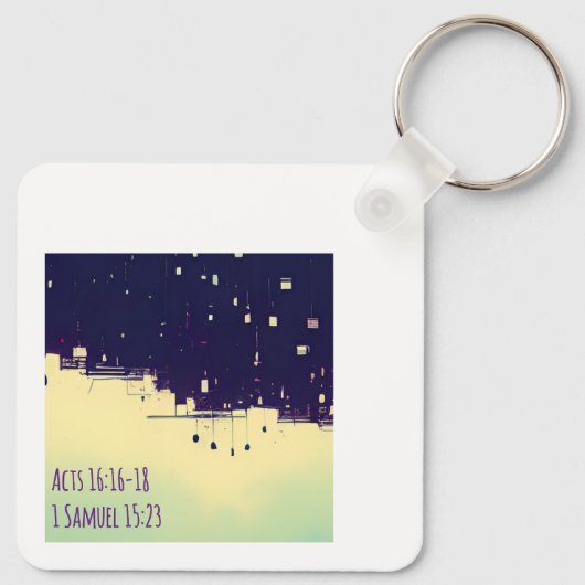 Witches Be Crazy (pink) Sleutelhanger (Achterkant)