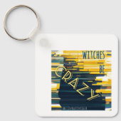 Witches Be Crazy (yellow) Sleutelhanger (Voorkant)