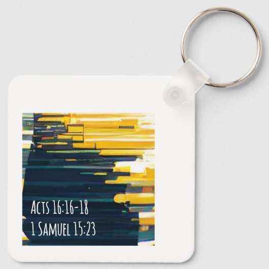 Witches Be Crazy (yellow) Sleutelhanger (Achterkant)