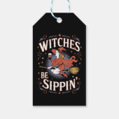 Witches Be Sippin' Halloween Holiday Spooky Cadeaulabel (Achterkant)