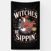 Witches Be Sippin' Halloween Holiday Spooky Spandoek (Verticaal)