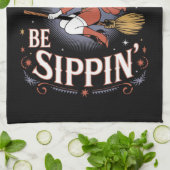 Witches Be Sippin' Halloween Holiday Spooky Theedoek (Gevouwen)