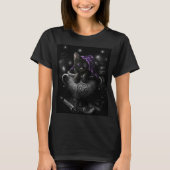 Witches Black Kitten T-shirt (Voorkant)