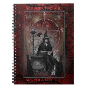 Witches Book of Shadows - Laptop (Red) Notitieboek