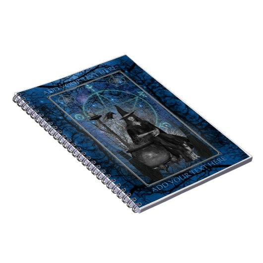 Witches Book of Shadows - Notebook (Blue) Notitieboek (Rechterzijde)