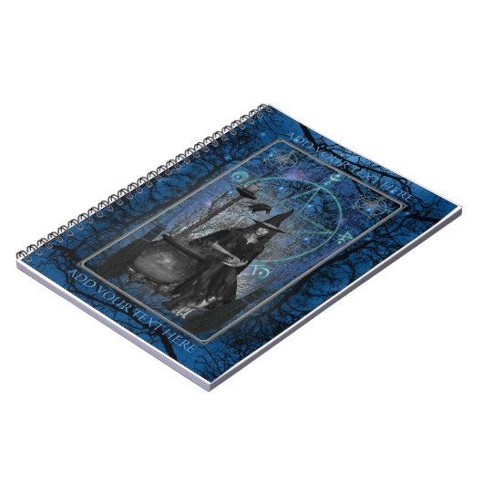 Witches Book of Shadows - Notebook (Blue) Notitieboek (Linkerzijde)