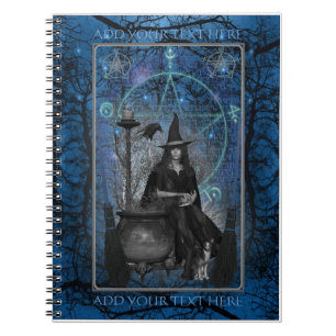 Witches Book of Shadows - Notebook (Blue) Notitieboek