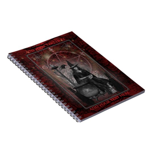 Witches Book of Shadows - Notitieboek (Red) (Rechterzijde)