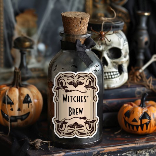 Witches’ Brew Apothecary Verticaal Label