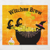 Witches Brew Bier Etiket (Enkel label)
