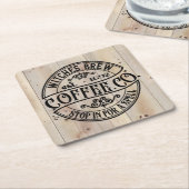Witches Brew Coffee Co Kartonnen Onderzetters (Schuin)