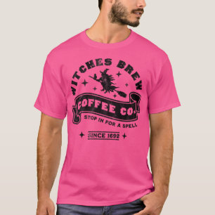 Witches Brew Coffee Salem 1692 Funny Halloween Wit T-shirt