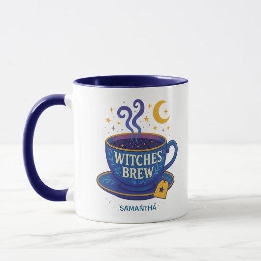 Witches Brew Custom Name Gift Mok (Links)