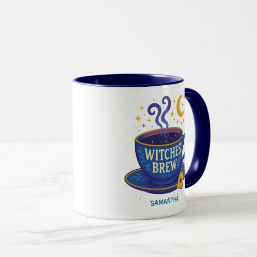 Witches Brew Custom Name Gift Mok (Voorkant rechts)