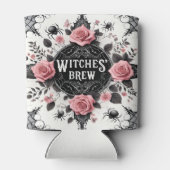 Witches’ Brew Gothic Floral Design Blikjeskoeler (Achterkant)