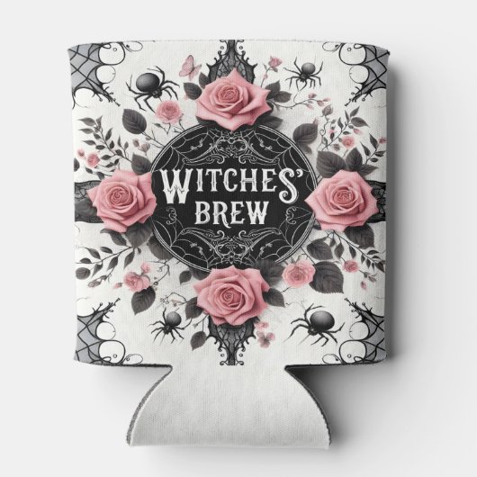 Witches’ Brew Gothic Floral Design Blikjeskoeler (Achterkant)