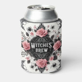 Witches’ Brew Gothic Floral Design Blikjeskoeler (Blikje Achterkant)