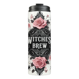 Witches’ Brew Gothic Floral Design Thermosbeker