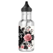 Witches’ Brew Gothic Floral Design Waterfles (Rechts)