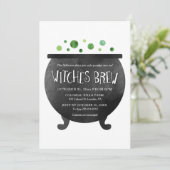 Witches Brew Halloween Kaart (Staand voorkant)