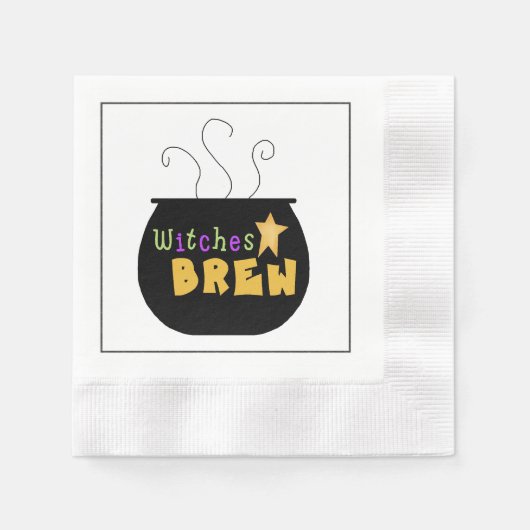 Witches Brew Halloween Paper Napkin Servet (Voorkant)