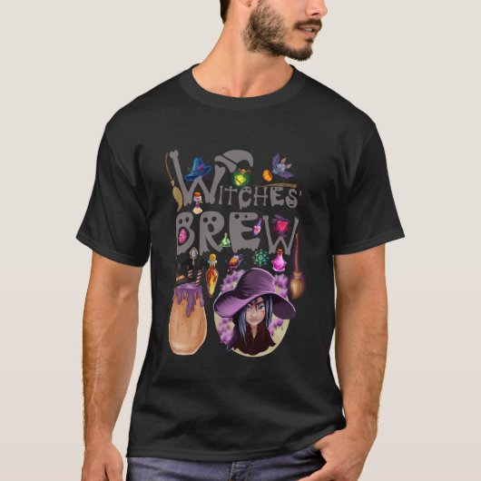 Witches Brew Halloween T-shirt (Voorkant)