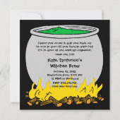 Witches Brew Halloween Uitnodiging (Achterkant)