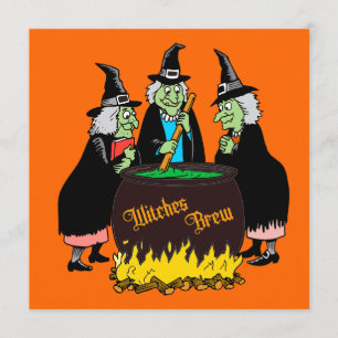 Witches Brew Halloween Uitnodiging
