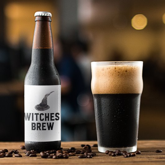 Witches Brew | Happy Halloween | Witte Pet Bier Etiket