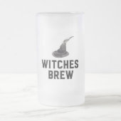 Witches Brew | Happy Halloween | Witte Pet Matglas Bierpul (Center)