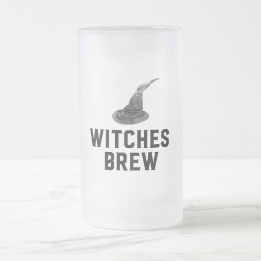 Witches Brew | Happy Halloween | Witte Pet Matglas Bierpul (Center)