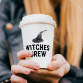 Witches Brew | Happy Halloween | Witte Pet Papieren Bekers