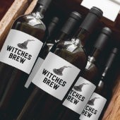 Witches Brew | Happy Halloween | Witte Pet Wijn Etiket
