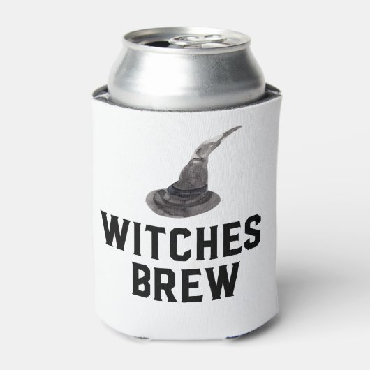 Witches Brew | Het Pet van de Halloween heks Blikjeskoeler (Blikje Voorkant)