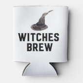 Witches Brew | Het Pet van de Halloween heks Blikjeskoeler (Voorkant)