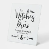 Witches Brew Reclamebord Met Voetstuk (Voorkant)