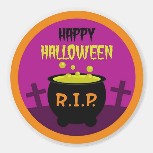 Witches Brew Ronde Sticker (Voorkant)